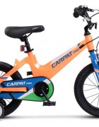 CARPAT Bicicleta pentru copii PRO C14122B PortocaliuAlbastru roti 14 inch inaltime utilizator 75-100 cm greutate suportata 50 kg