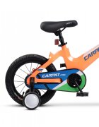 CARPAT Bicicleta pentru copii PRO C14122B PortocaliuAlbastru roti 14 inch inaltime utilizator 75-100 cm greutate suportata 50 kg