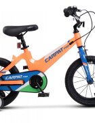 CARPAT Bicicleta pentru copii PRO C16122B PortocaliuAlbastru roti 16 inch inaltime 100-115 cm greutate suportata 50 kg