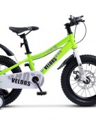 CARPAT Bicicleta pentru copii Velors V16345A Verde roti 16 inch 4-6 ani greutate suportata 50 kg inaltime utilizator 100-115 cm