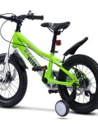 CARPAT Bicicleta pentru copii Velors V16345A Verde roti 16 inch 4-6 ani greutate suportata 50 kg inaltime utilizator 100-115 cm