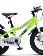 CARPAT Bicicleta pentru copii Velors V16345A Verde roti 16 inch 4-6 ani greutate suportata 50 kg inaltime utilizator 100-115 cm
