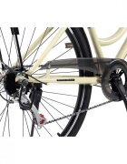 CARPAT Bicicleta Trekking Altay C28262G BejNegru roti 28 inch echipare Shimano 7 viteze maneta rotativa cos fata