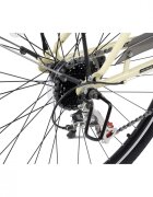 CARPAT Bicicleta Trekking Altay C28262G BejNegru roti 28 inch echipare Shimano 7 viteze maneta rotativa cos fata