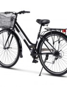 CARPAT Bicicleta Trekking Altay C28262G NegruGri roti 28 inch echipare Shimano 7 viteze maneta rotativa cos fata