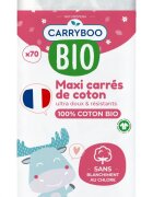 Carryboo Dischete dreptunghiulare din bumbac Bio 70 bucati