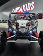 Cars4Kids Buggy electric pentru copii Police Patrol 24V 2 locuri 2 motoare 400W girofar Led bluetooth suspensii centura 3 puncte maxim 50 kg