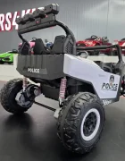Cars4Kids Buggy electric pentru copii Police Patrol 24V 2 locuri 2 motoare 400W girofar Led bluetooth suspensii centura 3 puncte maxim 50 kg