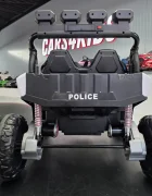 Cars4Kids Buggy electric pentru copii Police Patrol 24V 2 locuri 2 motoare 400W girofar Led bluetooth suspensii centura 3 puncte maxim 50 kg