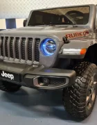 Cars4Kids Jeep electric pentru copii Gladiator Rubicon Gri 12V licenta oficiala 2 locuri usi functionale