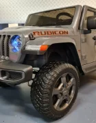 Cars4Kids Jeep electric pentru copii Gladiator Rubicon Gri 12V licenta oficiala 2 locuri usi functionale