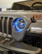 Cars4Kids Jeep electric pentru copii Gladiator Rubicon Gri 12V licenta oficiala 2 locuri usi functionale