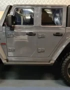 Cars4Kids Jeep electric pentru copii Gladiator Rubicon Gri 12V licenta oficiala 2 locuri usi functionale