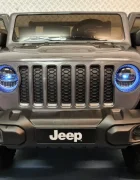 Cars4Kids Jeep electric pentru copii Gladiator Rubicon Gri 12V licenta oficiala 2 locuri usi functionale