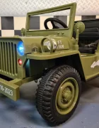 Cars4Kids Jeep electric pentru copii Willy 12V Verde Militar design Retro telecomanda 2.4G 4 motoare 3-5 ani