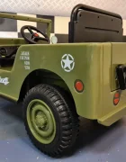Cars4Kids Jeep electric pentru copii Willy 12V Verde Militar design Retro telecomanda 2.4G 4 motoare 3-5 ani