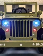 Cars4Kids Jeep electric pentru copii Willy 12V Verde Militar design Retro telecomanda 2.4G 4 motoare 3-5 ani