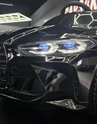 Cars4Kids Masinuta electrica pentru copii BMW M4 Negru Metalic 12V licenta oficiala telecomanda 2.4G scaun piele