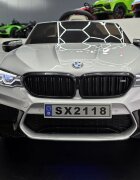 Cars4Kids Masinuta electrica pentru copii BMW M5 Gri Metalic 24V licenta oficiala telecomanda 2.4G scaun din piele