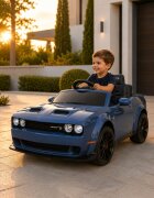 Cars4Kids Masinuta electrica pentru copii Dodge Charger SRT 12V telecomanda bluetooth sa piele suspensie 3-5 ani