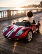Cars4Kids Masinuta electrica pentru copii Ford GT 24V Rosu Metalic 2 locuri licenta oficiala telecomanda 2.4G usi functionale