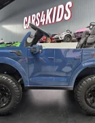 Cars4Kids Masinuta electrica pentru copii Ford Raptor 24V Albastru 2 locuri licenta oficiala telecomanda 2.4G scaun piele