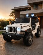 Cars4Kids Masinuta electrica pentru copii Jeep Wrangler 4x4 12V telecomanda bluetooth 4 motoare usi functionale sa piele