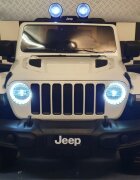Cars4Kids Masinuta electrica pentru copii Jeep Wrangler 4x4 12V telecomanda bluetooth 4 motoare usi functionale sa piele