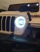 Cars4Kids Masinuta electrica pentru copii Jeep Wrangler 4x4 12V telecomanda bluetooth 4 motoare usi functionale sa piele