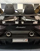 Cars4Kids Masinuta electrica pentru copii Lamborghini Aventador SVJ 24V Negru 2 locuri licenta oficiala Drift usi verticale telecomanda