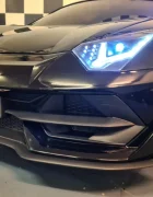 Cars4Kids Masinuta electrica pentru copii Lamborghini Aventador SVJ 24V Negru 2 locuri licenta oficiala Drift usi verticale telecomanda