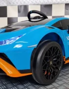 Cars4Kids Masinuta electrica pentru copii Lamborghini Huracan STO 12V functie drift telecomanda 2.4G bluetooth USB sa piele 3-5 ani