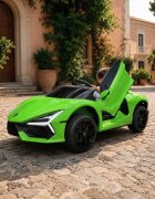 Cars4Kids Masinuta electrica pentru copii Lamborghini Revuelto 24V Verde 2 locuri licenta oficiala usi verticale telecomanda 2.4G