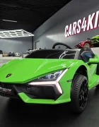 Cars4Kids Masinuta electrica pentru copii Lamborghini Revuelto 24V Verde 2 locuri licenta oficiala usi verticale telecomanda 2.4G