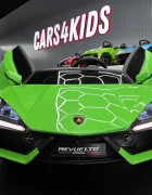 Cars4Kids Masinuta electrica pentru copii Lamborghini Revuelto 24V Verde 2 locuri licenta oficiala usi verticale telecomanda 2.4G