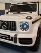 Cars4Kids Masinuta electrica pentru copii Mercedes G63 AMG Alb 12V licenta oficiala 4 motoare telecomanda 2.4G