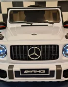 Cars4Kids Masinuta electrica pentru copii Mercedes G63 AMG Alb 12V licenta oficiala 4 motoare telecomanda 2.4G