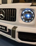 Cars4Kids Masinuta electrica pentru copii Mercedes G63 AMG Alb 12V licenta oficiala 4 motoare telecomanda 2.4G