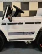 Cars4Kids Masinuta electrica pentru copii Mercedes G63 AMG Alb 12V licenta oficiala 4 motoare telecomanda 2.4G
