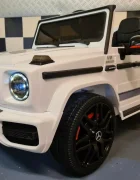 Cars4Kids Masinuta electrica pentru copii Mercedes G63 AMG Alb 12V licenta oficiala 4 motoare telecomanda 2.4G