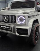 Cars4Kids Masinuta electrica pentru copii Mercedes G63 AMG Gri Metalic 12V licenta oficiala 4 motoare telecomanda 2.4G
