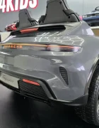 Cars4Kids Masinuta electrica pentru copii Porsche Taycan Turbo S 24V Gri 2 locuri licenta oficiala telecomanda 2.4G scaun piele
