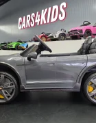 Cars4Kids Masinuta electrica pentru copii Porsche Taycan Turbo S 24V Gri 2 locuri licenta oficiala telecomanda 2.4G scaun piele