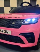 Cars4Kids Masinuta electrica pentru copii Range Rover Velar Roz 12V telecomanda 2.4G sa piele centura 5 puncte