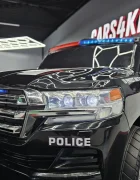 Cars4Kids Masinuta electrica pentru copii Toyota Land Cruiser Police 24V Negru licenta oficiala Toyota girofar Led telecomanda 2.4G 3-5 ani