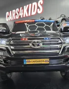 Cars4Kids Masinuta electrica pentru copii Toyota Land Cruiser Police 24V Negru licenta oficiala Toyota girofar Led telecomanda 2.4G 3-5 ani