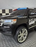 Cars4Kids Masinuta electrica pentru copii Toyota Land Cruiser Police 24V Negru licenta oficiala Toyota girofar Led telecomanda 2.4G 3-5 ani