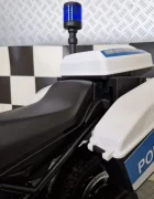 Cars4Kids Motocicleta electrica pentru copii Politie BMW F850 12V roti ajutatoare girofar Led 3-5 ani
