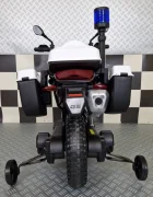 Cars4Kids Motocicleta electrica pentru copii Politie BMW F850 12V roti ajutatoare girofar Led 3-5 ani