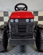 Cars4Kids Tractor electric pentru copii Farmer Rosu 12V cu remorca detasabila telecomanda 2.4G roti EVA scaun piele 3-6 ani
